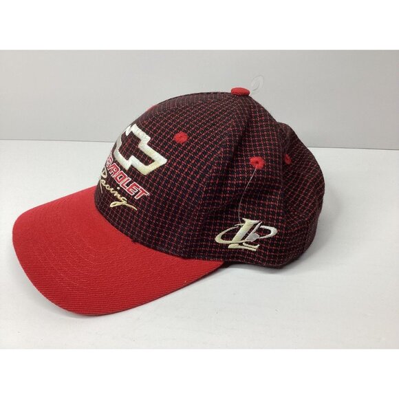 Chevrolet Racing Hat Logo Athletic Men's Adjustable Red Black Vintage - Picture 2 of 6